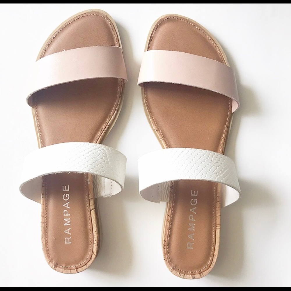 Rampage Polly Slide Sandals Size 8 1/2 M Women’s